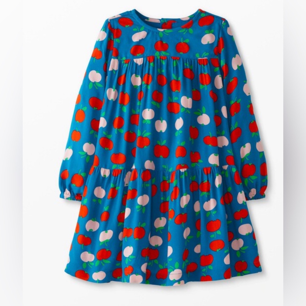 Woven Twirl Dress - Apple print